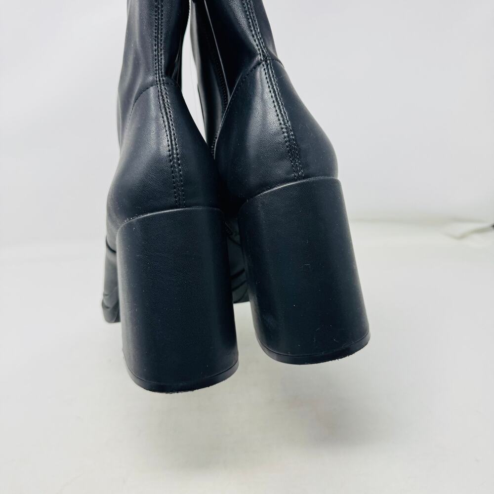 Steve Madden Black Heeled Boots - Picture 5 of 12